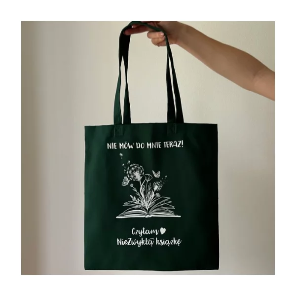 NieZwykła torba na książki -  zielona
