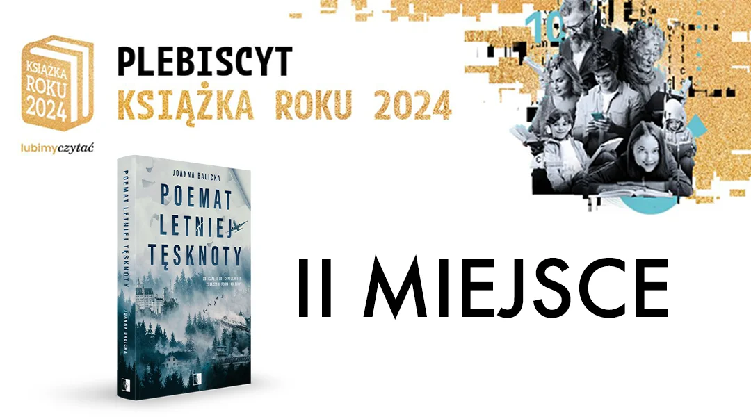 Plebiscyt Książka Roku 2024 Lubimy Czytać - II miejsce Poemat Letniej Tęsknoty