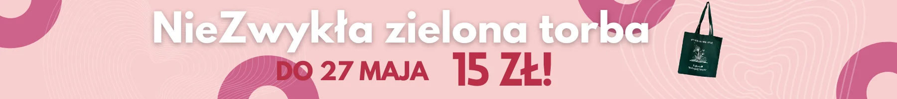 NieZwykła zielona torba do 27 maja 15zł!